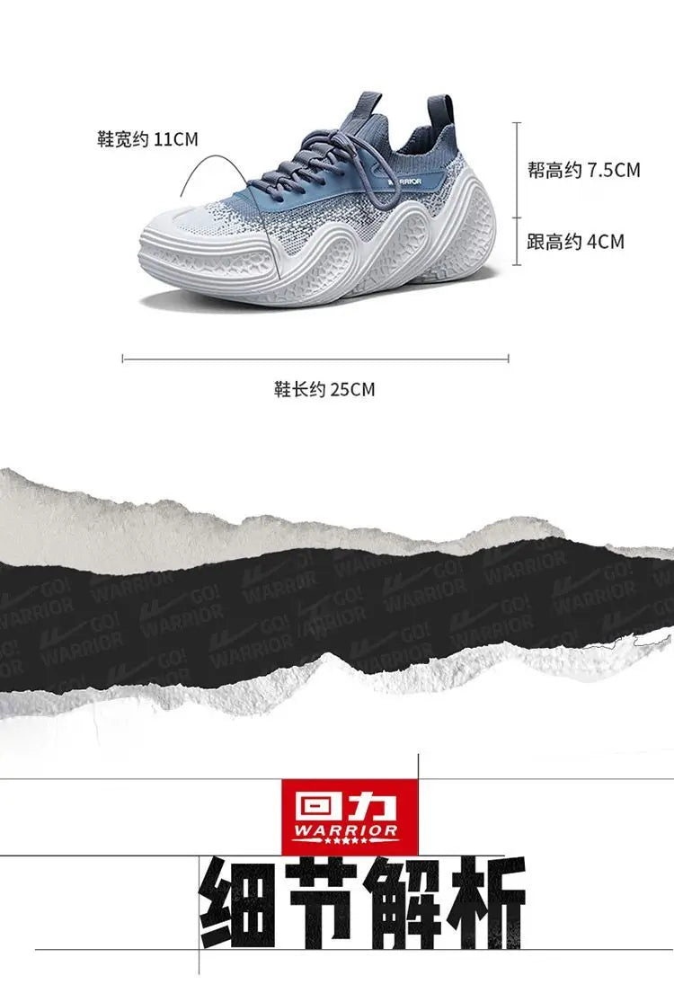 Warrior Original Brand Sports Shoes Summer Breathable Mesh Lightweight Running Shoes Wear-resistant Non-slip Casual Sneakers