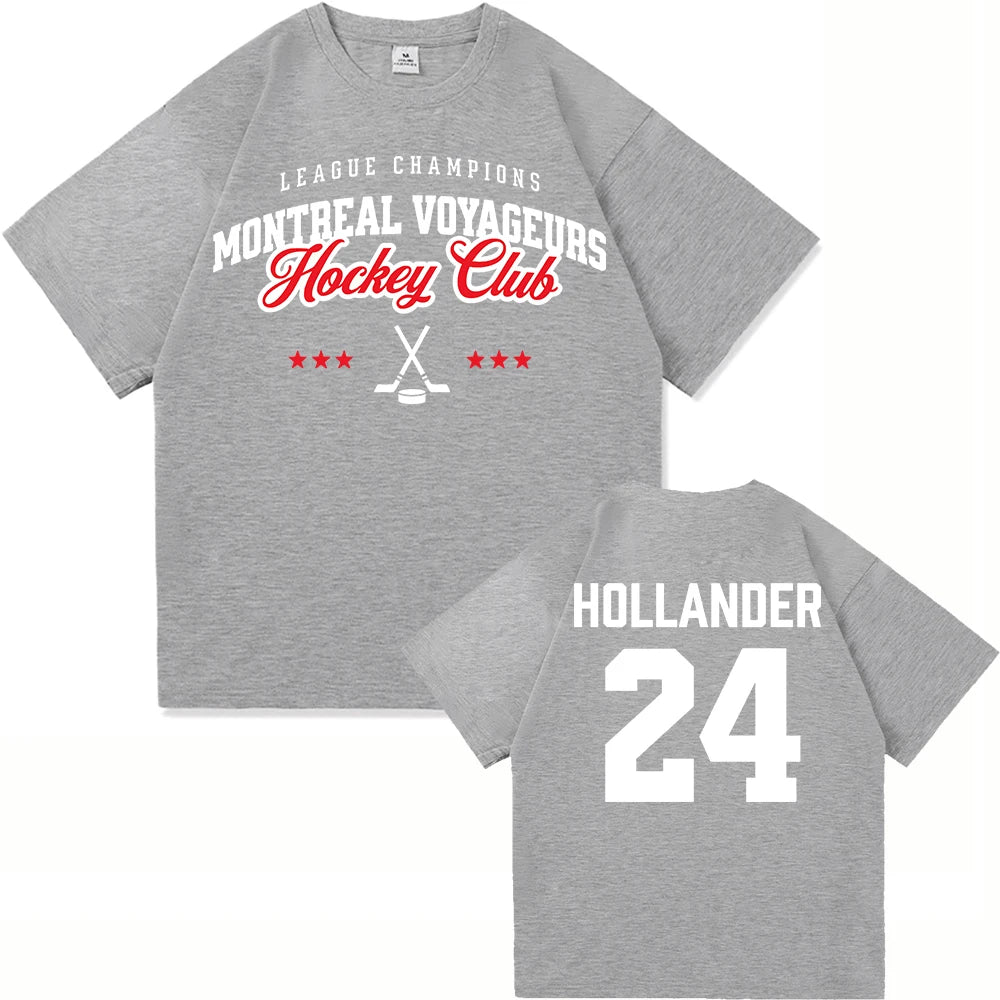 24 Hollander Montreal Voyageurs ClubT Shirt Fashion Men/Women TV Heated Rivalry Ilya Rozanov 81 T-Shirt High Quality Tees Shirts