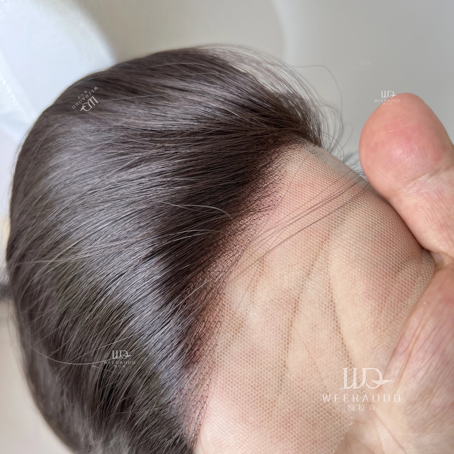 Dark Brown Shoulder Length Synthetic Lace Front Wigs for Women 13x4 Glueless Middle Part Synthetic Wigs 150% Density Natural