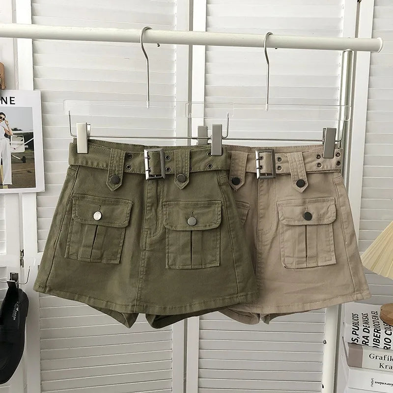 Design Sense Denim Skirt Pants Women's 2026 Summer Korean Version Hip Skirt
