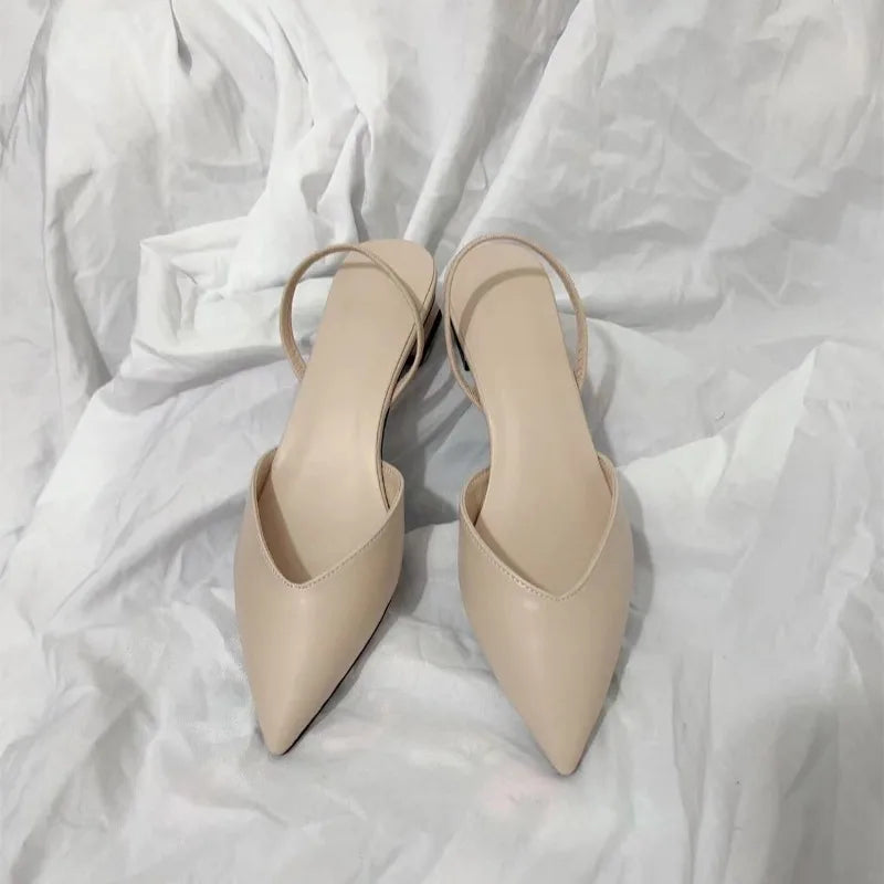 Women's Sandals 2024 Summer Pointed High Heels Women's Fashion Banquet Party High Heels Elegant Women's Shoes with Root