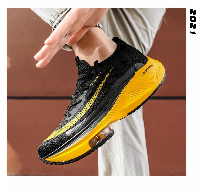 Men Running Shoes Air Cushion Breathable Training Lightweight Shoes Sneakers Marathon Women Comfortable Athletic Sports Shoes