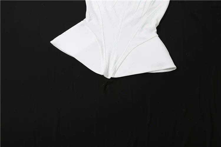 Weird Puss Valentine's Day Strapless Top Women Irregular Low Chest Sexy Hottie Christmas Birthday Party Skinny Clubwear Vest
