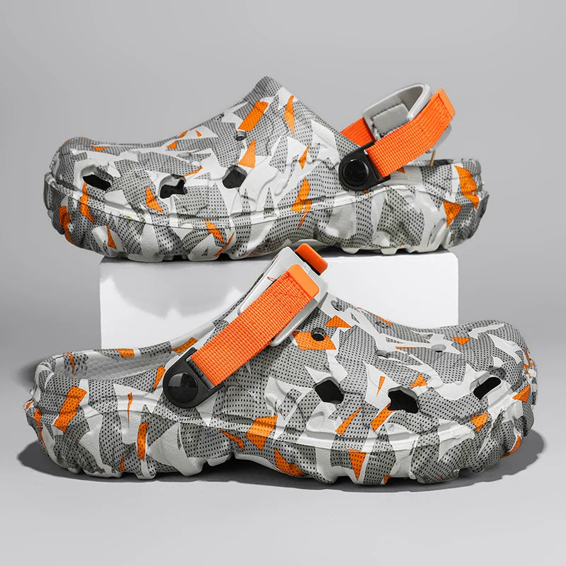 Plus Size 47 Summer Men Slippers Light EVA Men's Casual Shoes Hole Shoes Clogs Home Garden Outdoor Male Beach Flat Sandals