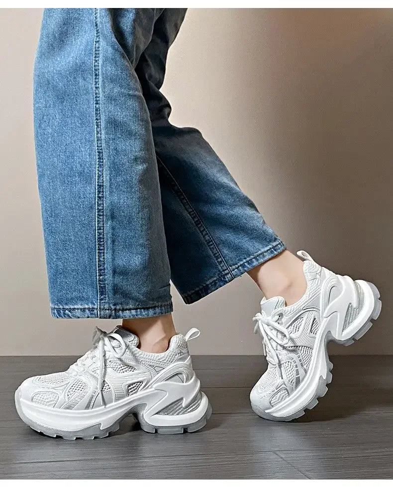 Athletic Woman Footwear 2025 New Sneakers Sports Designer Luxury Vulcanized Shoe Trends On Sale Mesh Breathable Shoes for Women