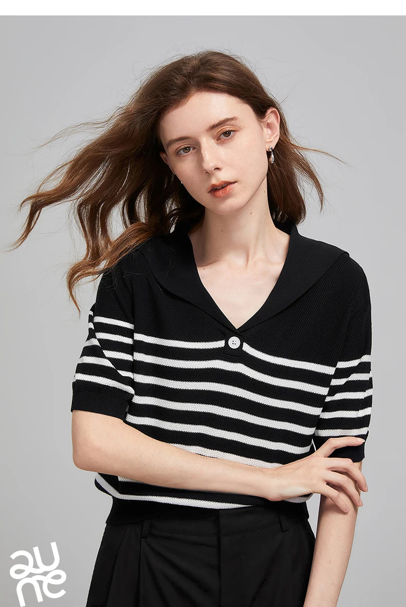 TOYOUTH  Women Knitwear 2025 Summer New Tops 8523015