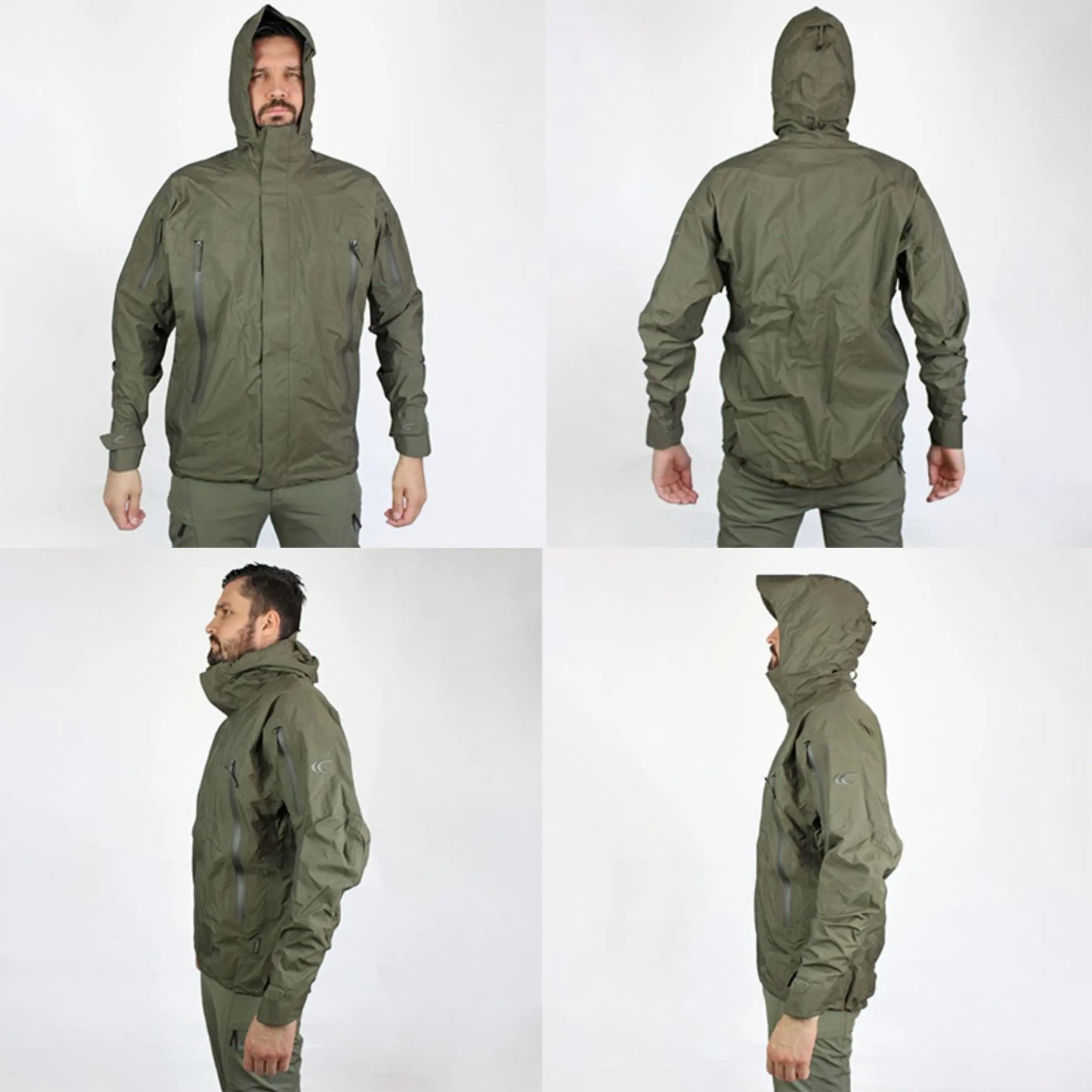 PRG men's jacket, hard shell tactical submachine jacket, windproof, waterproof, breathable, three-dimensional cutting