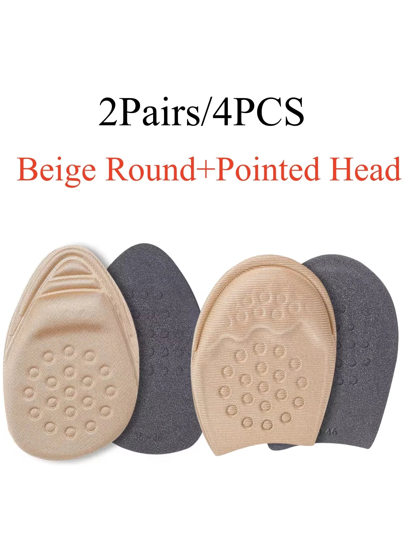 Half Insoles for Shoes Inserts Forefoot Insert Non-slip Sole Cushion Reduce Shoe Size Filler High Heels Pain Relief Shoe Pads