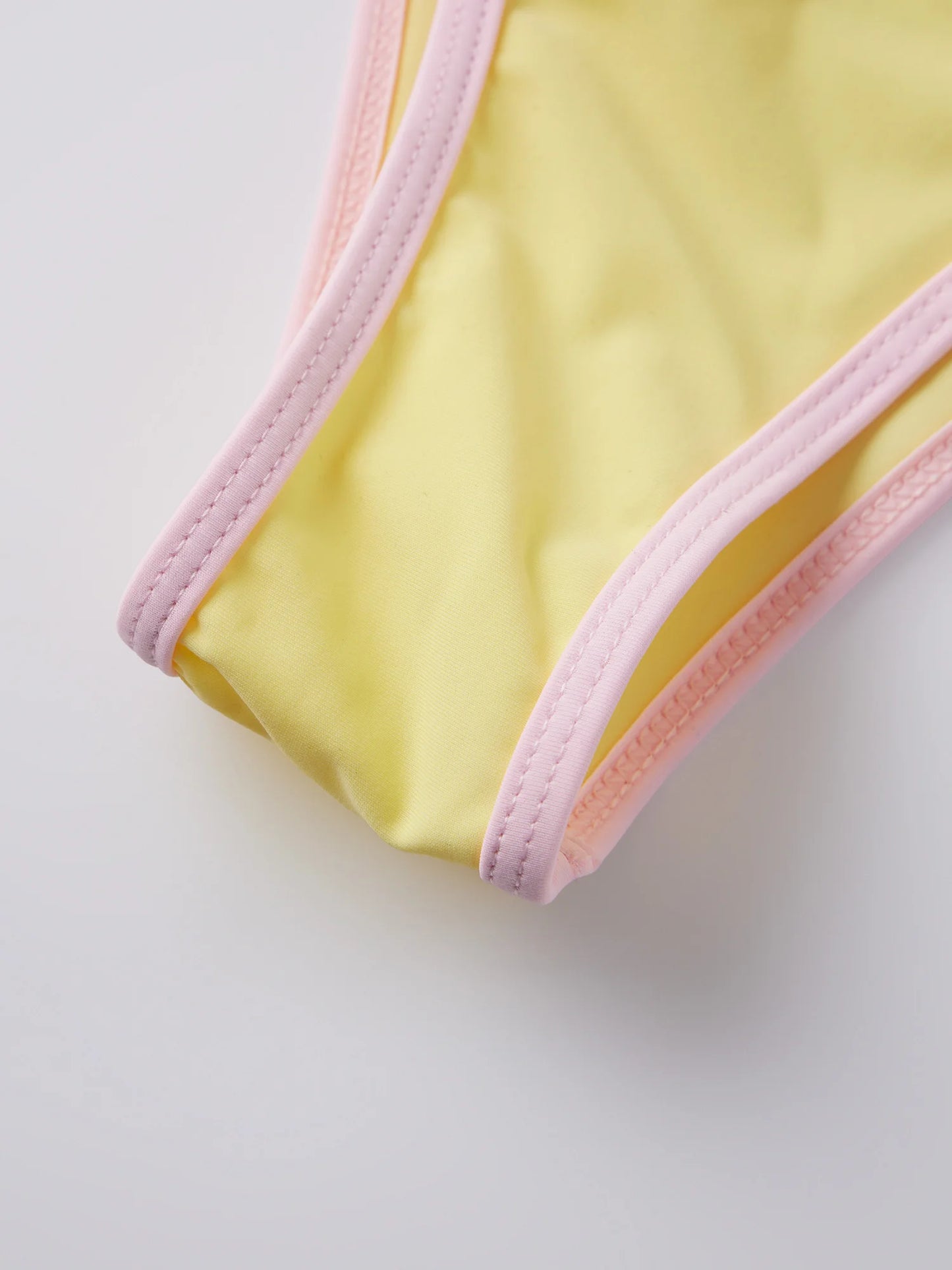 Women Solid Bikini Swimsuits Patchwork Tie-Up Halter Neck Sleeveless Bra Low Waist Thongs Beach Bathing Suit Brazilian Swimwear