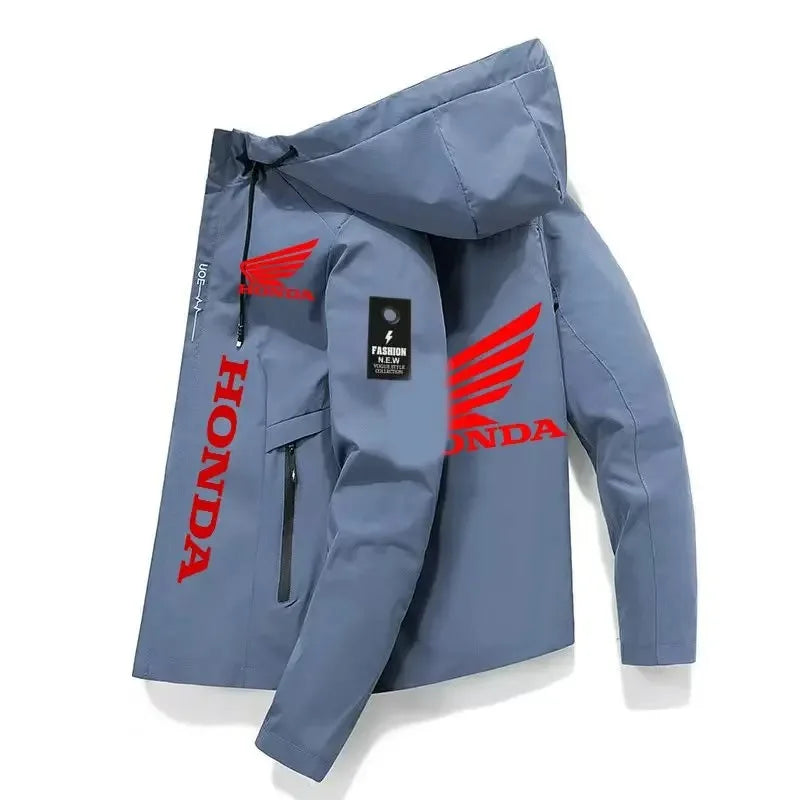 2025 Honda Spring/Autumn Men's Motorcycle Hoodie, Casual Fashion, Honda Outdoor Hoodie, Honda Logo Racing Team Clothing