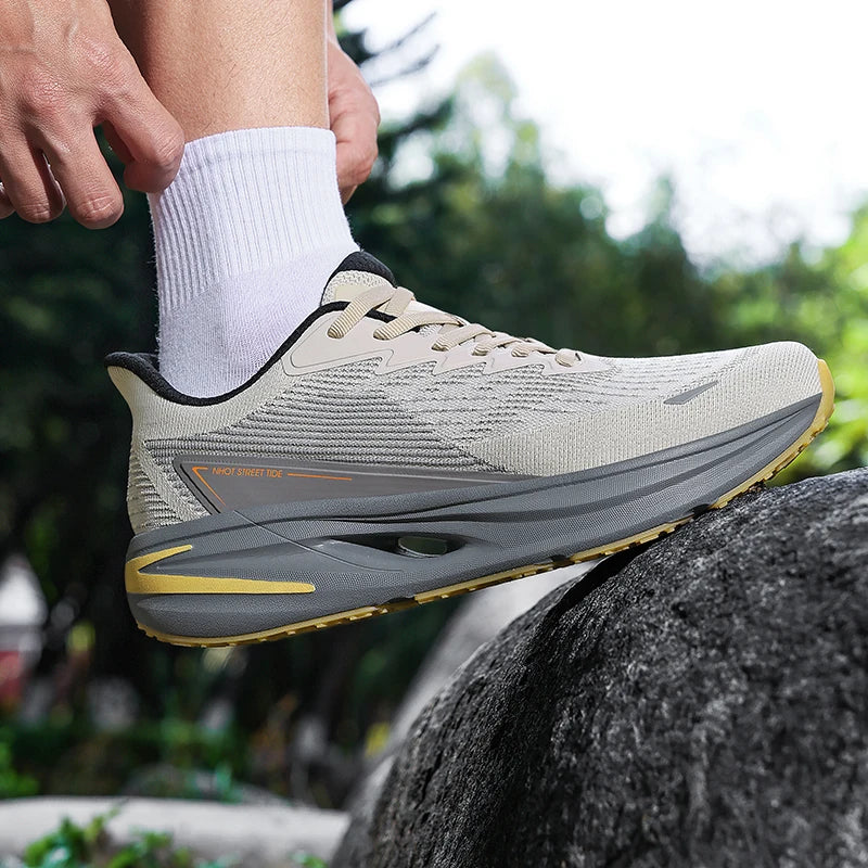 Running Shoes Carbon Board Speciality Marathon Men Sports Breathable Lightweight Women's Comfortable Athletic Nonskid Sneakers