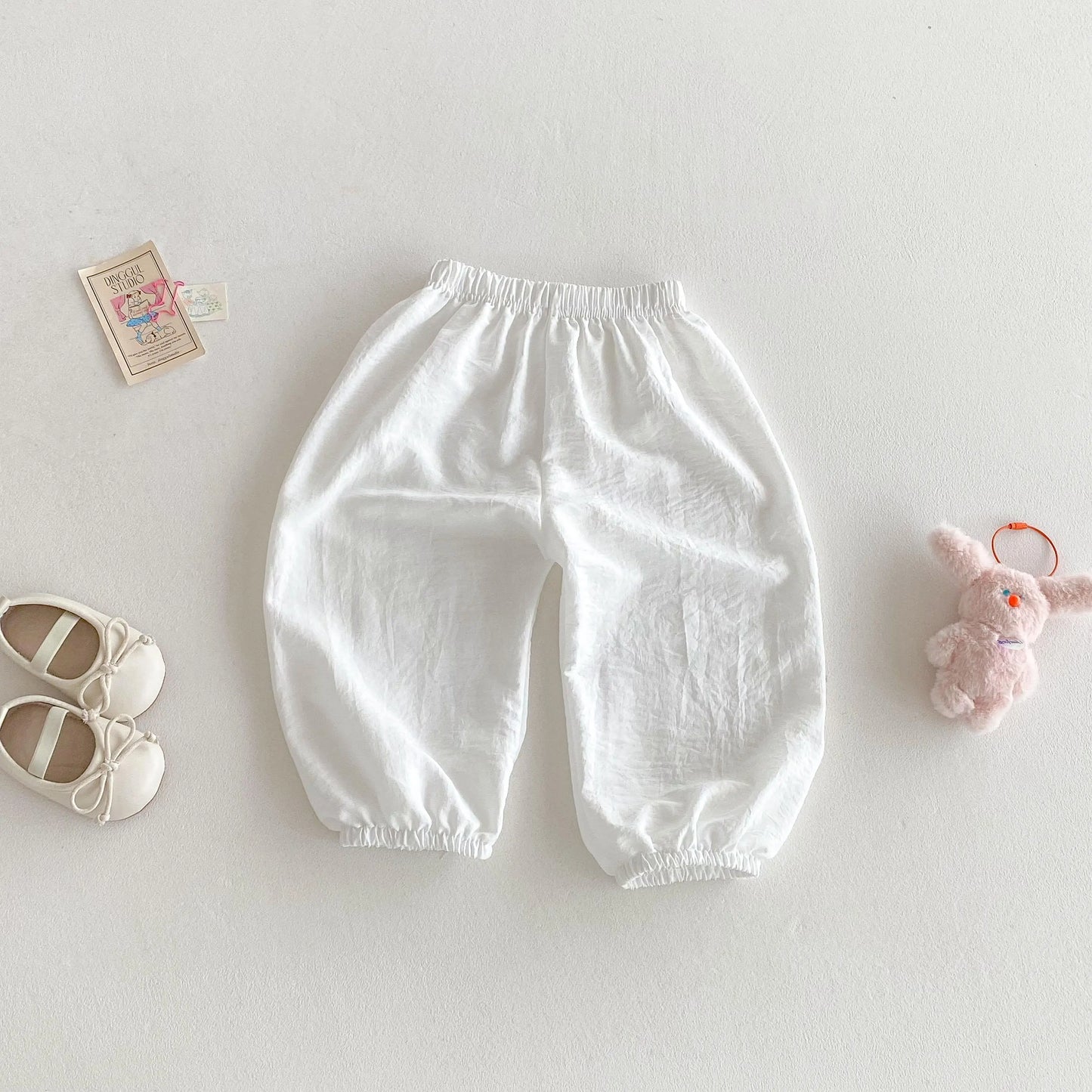 Summer Solid Color Children's Anti-mosquito Pants Loose Casual Bloomers For Kids Girls And Boys Toddler Costume Thin Trousers