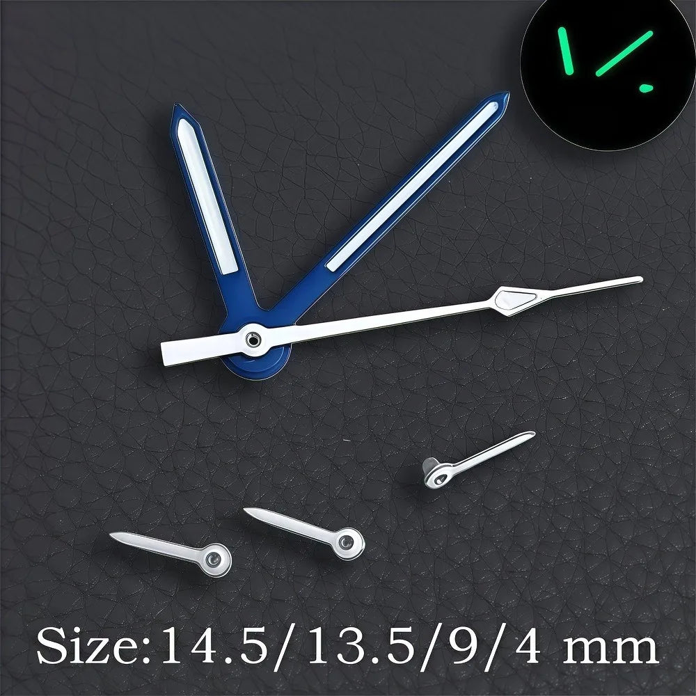 32.5MM Dial Fit VK63 Movement Green Luminous Dial Hands Men's Watches Part VK63 Watch Accessories Maintenance Tools