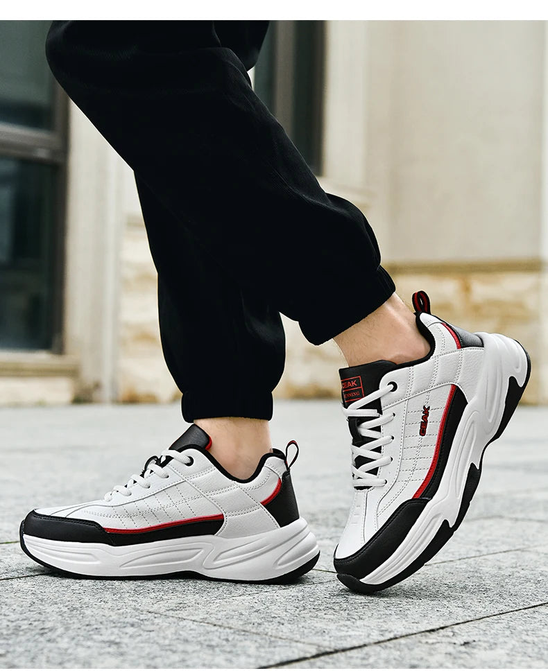 Men's new sports shoes four season casual fashion versatile wear-resistant comfortable thick soled sports shoes running sneakers