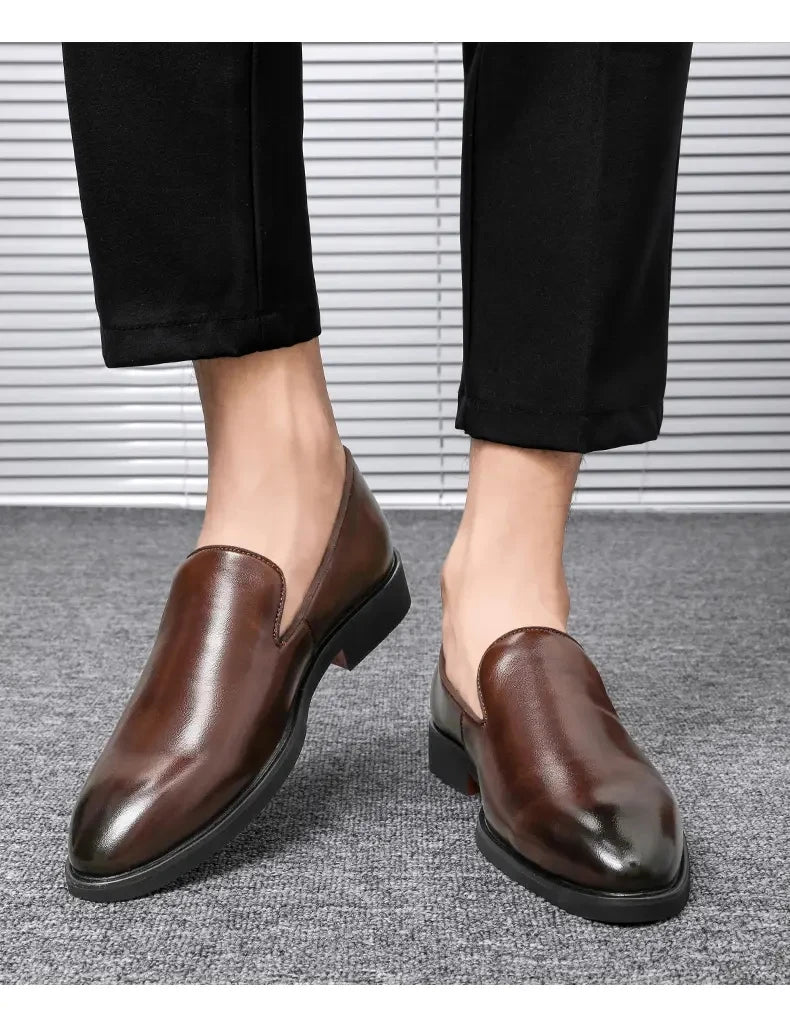 Size 38-48 Classic Le Fu Shoes for Men Casual Business Comfort Fashion Brand Shoes Men British Gentleman Social Shoes Men