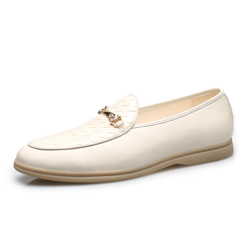 Fashion Men's Casual Shoes Men Horsebit Loafers Moccasins Mens Party Wedding Shoe Light Comfortable Driving Flats