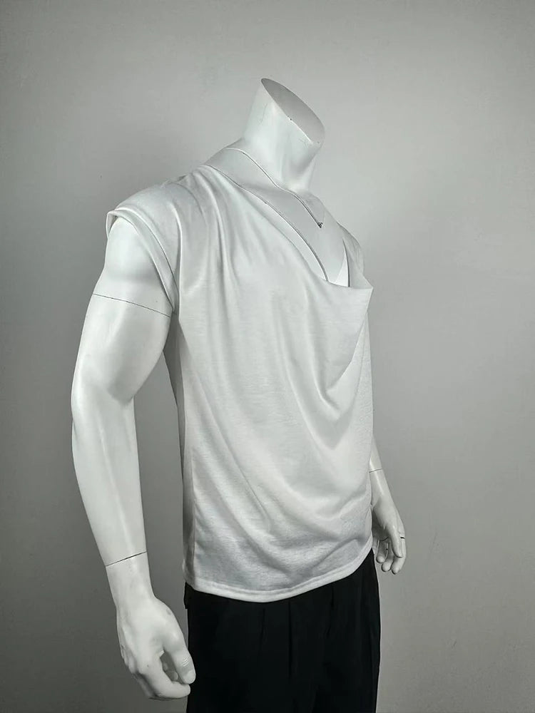 New Summer Men's Skinny Gym Tank Tops Leisure Popular Sleeveless Sportwear Fashion Loose Solid Color Bodybuilding Vest S-2XL