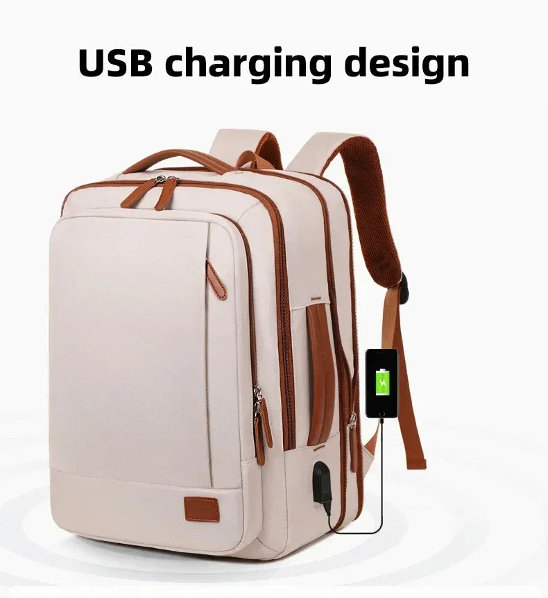 Women Business Backpack Waterproof Laptop Computer Pack Weekender Commuter Bag With USB Port College Student Bags Travel Daypack