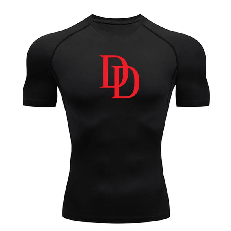 Tight fitting shirt for men, long sleeved and short sleeved, cool and dry sports T-shirt, fitness gym, sports top, sports top