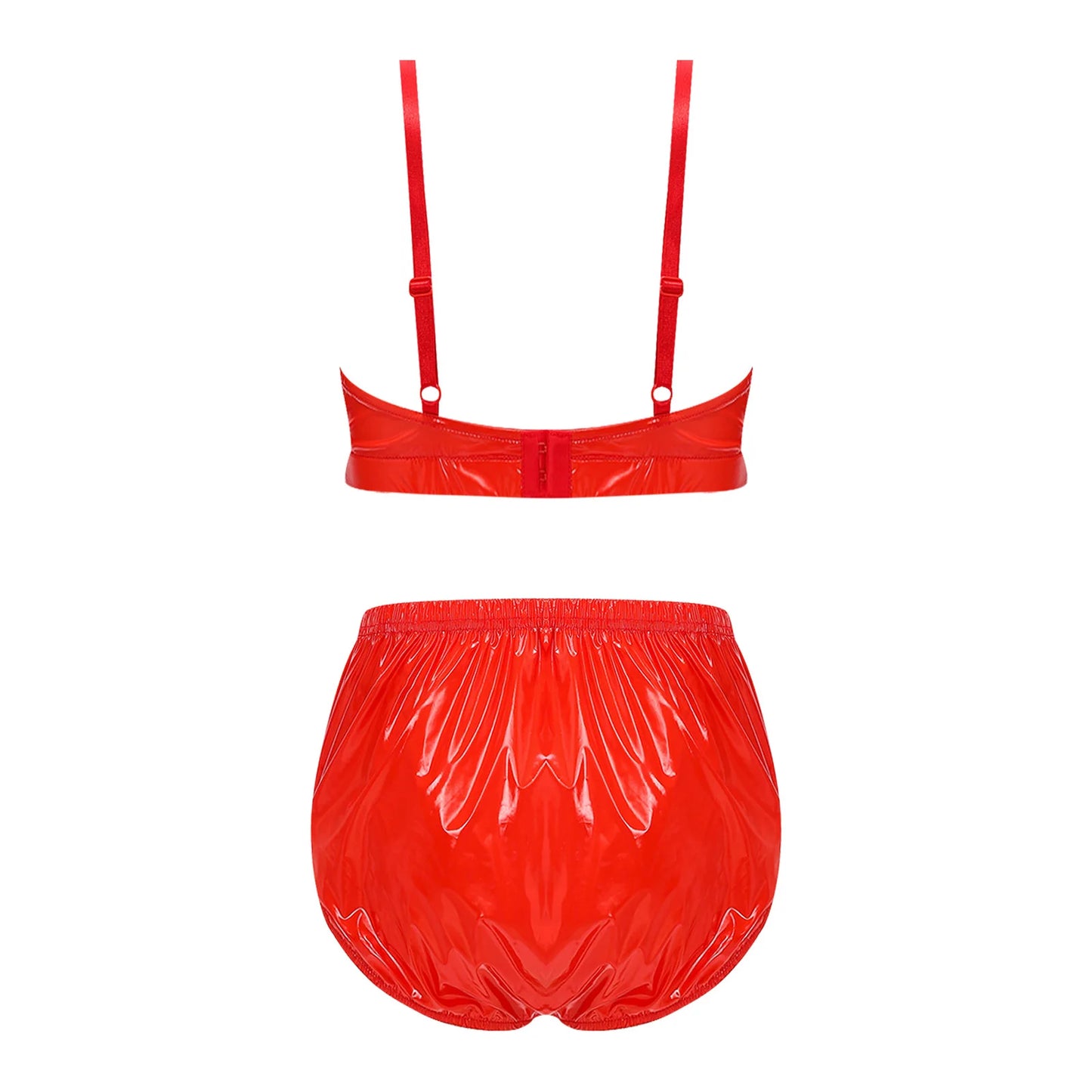 Women's Swimsuit Beach Bathing Suit Two Pieces Swimwear No-pad No-wire Bra Top And Elastic Band Swim Bottom Beachwear Clubwear