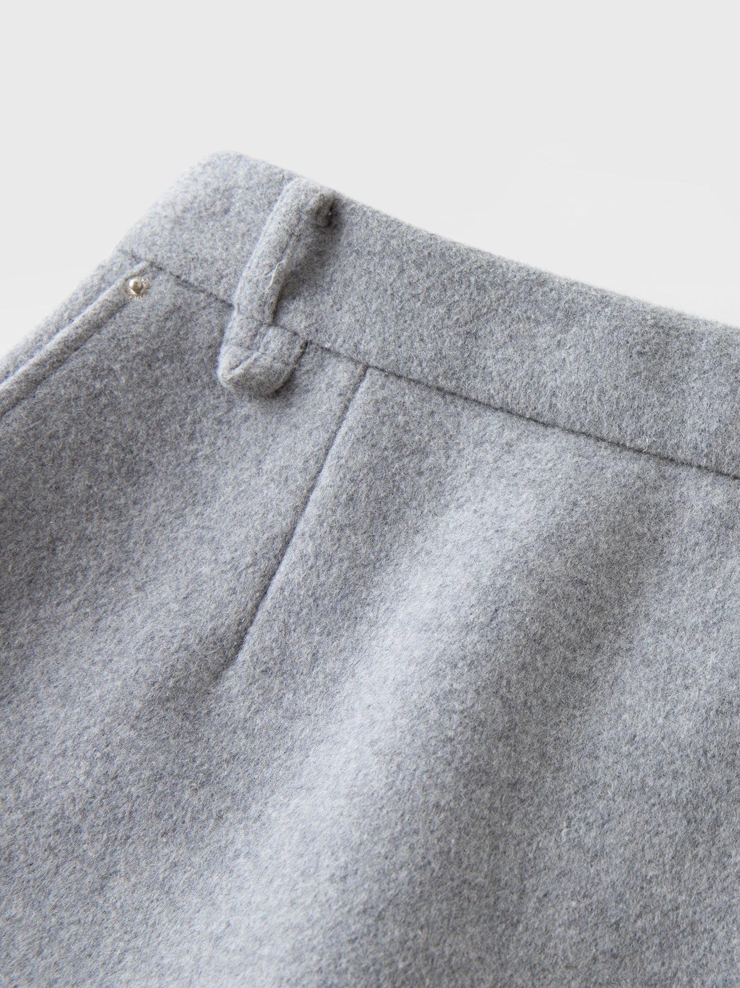 DUSHU Classic Elastic Waist Skirt For Women Winter Office Solid Color College