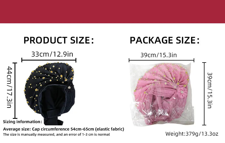 Luxury African Headscarf Wedding Party Auto Gele Headties Already Made Turban Cap for Women Nigeria Bonnet Hijab Head Wrap Hat