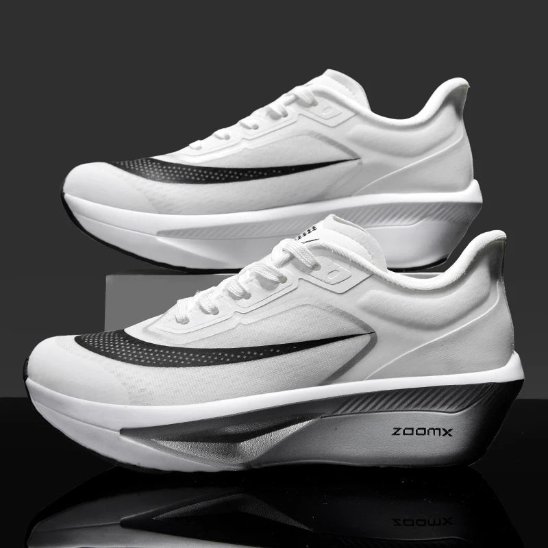 Brand Men's Carbon Plate Running Shoes Soft Cushion Shock Absorbing Sports Shoes Unisex Sneakers Light Anti-Slip Training Shoes