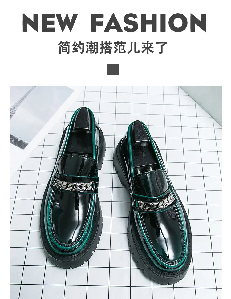 2024 classic leather men's casual leather shoes men wedding leather business men's dress pointed casual youth British style