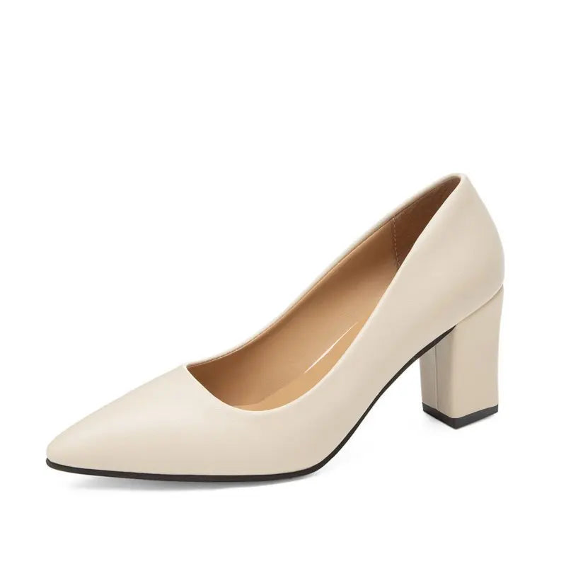 New High Heel Shoes Pointed Shallow Mouth Thin Heel Platform High Heels Fashion Elegant Patent Leather Women Shoes