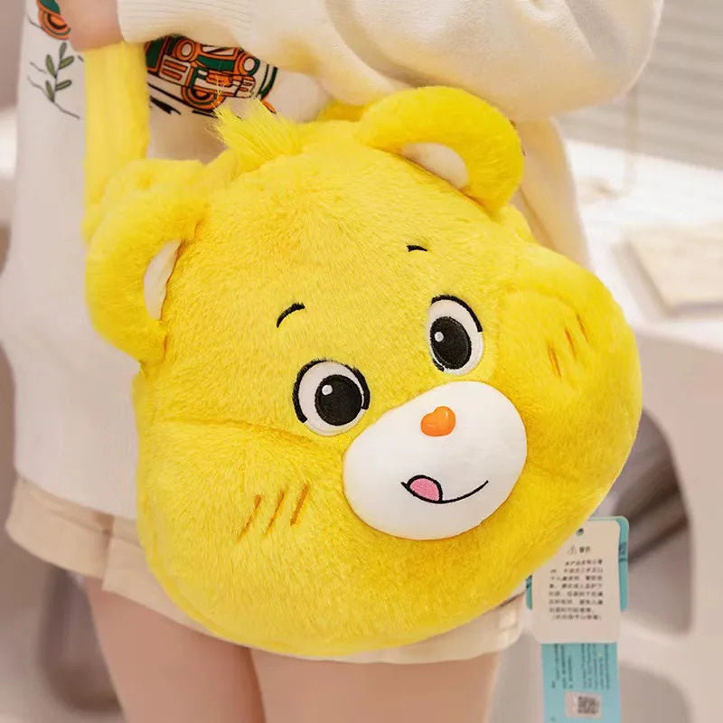 Care Bears Plush Backpack Kawaii Fashion Plushie Doll Fur Bag Girl's Bag Children's Bag Shoulder Bag Knapsack Bags Gifts