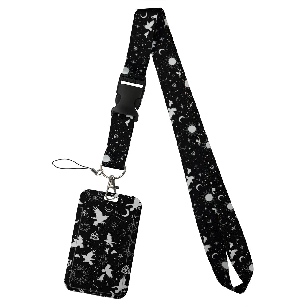 quotation card holder Lovely hanging rope  ID pass hang accessories holder lanyard Student  Bus passr protective Case