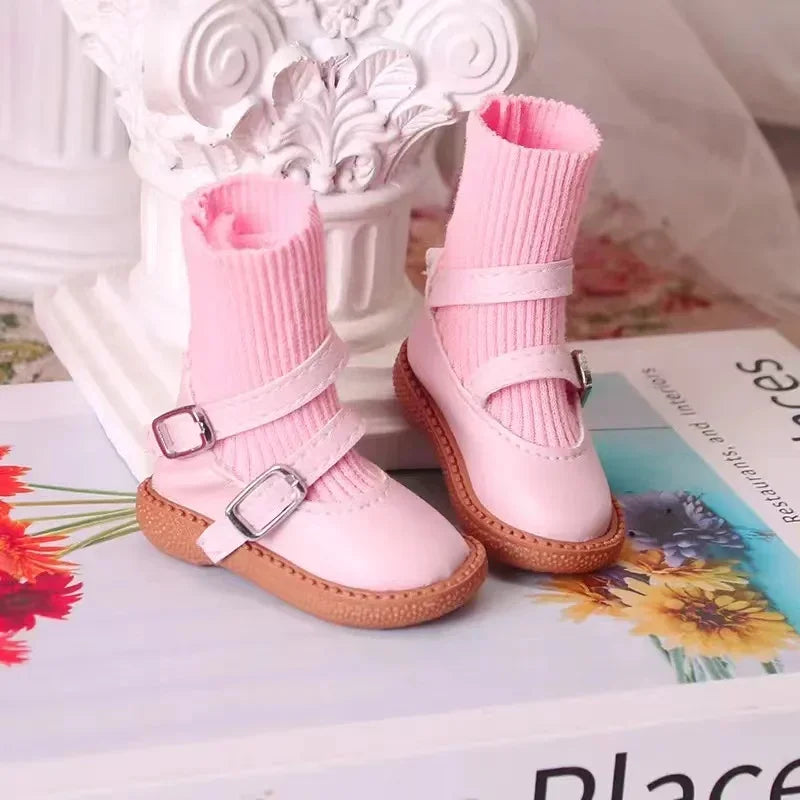 Fashion 60cm Doll Shoes Boots 1/3 Bjd Doll Shoes 7.5cm Foot Wear Simulation Shoes Toy Doll Accessories