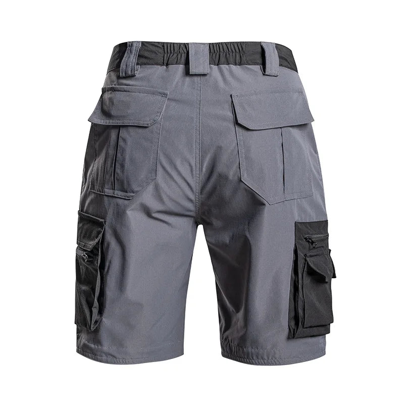Summer Men's Tactical Cargo Shorts Quick Dry Waterproof Outdoor Shorts for Hiking Camping Trekking Fishing with Multi Pockets