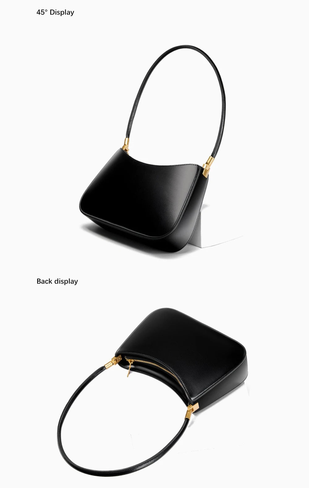 Zency French High-End Leather Underarm Bag Red Shoulder Handbag for Women Luxury Designer Sac for Lovers Wife Girlfriend