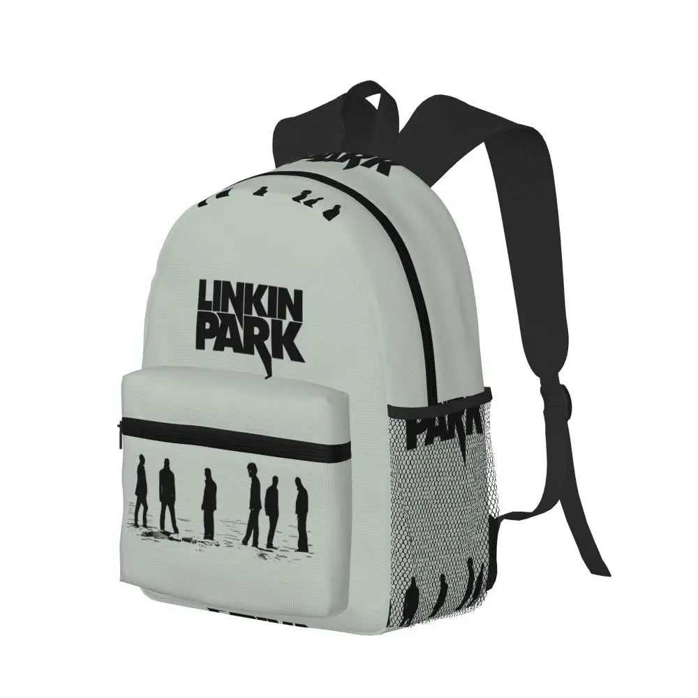 L-Linkin-S P-Park-S Band Student Backpack School Bag Hiking Travel Daypack for Boys Girls Fashion Bookbag Shoulder Bags