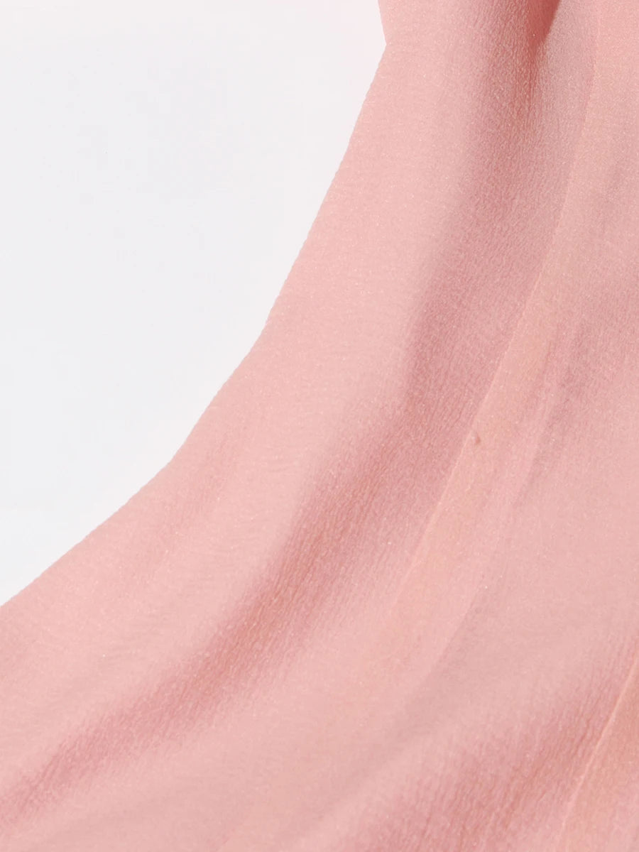 TWOTWINSTYLE Solid Long Dresses For Women Round Neck Flare Sleeve High Waist Slim A Line Spliced Ruffles Dress Female Fashion