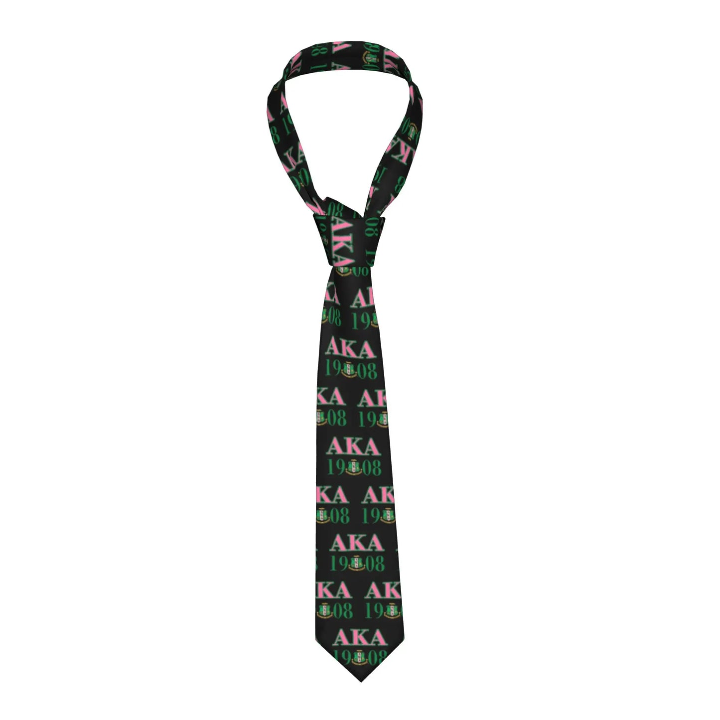 Fashion AKA The First Historically African Sorority  Neck Tie for Wedding Customized Men  Neckties