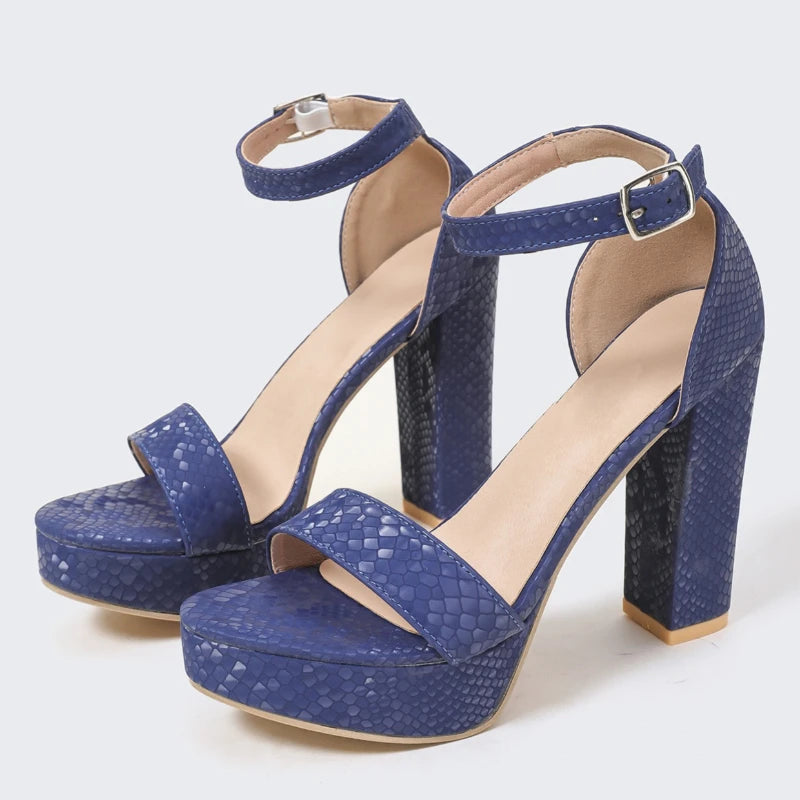 NEW High Heels Sandals Summer Sexy Ankle Strap Open Toe Party Dress Platform Gladiator Women Shoes Platform Sandals