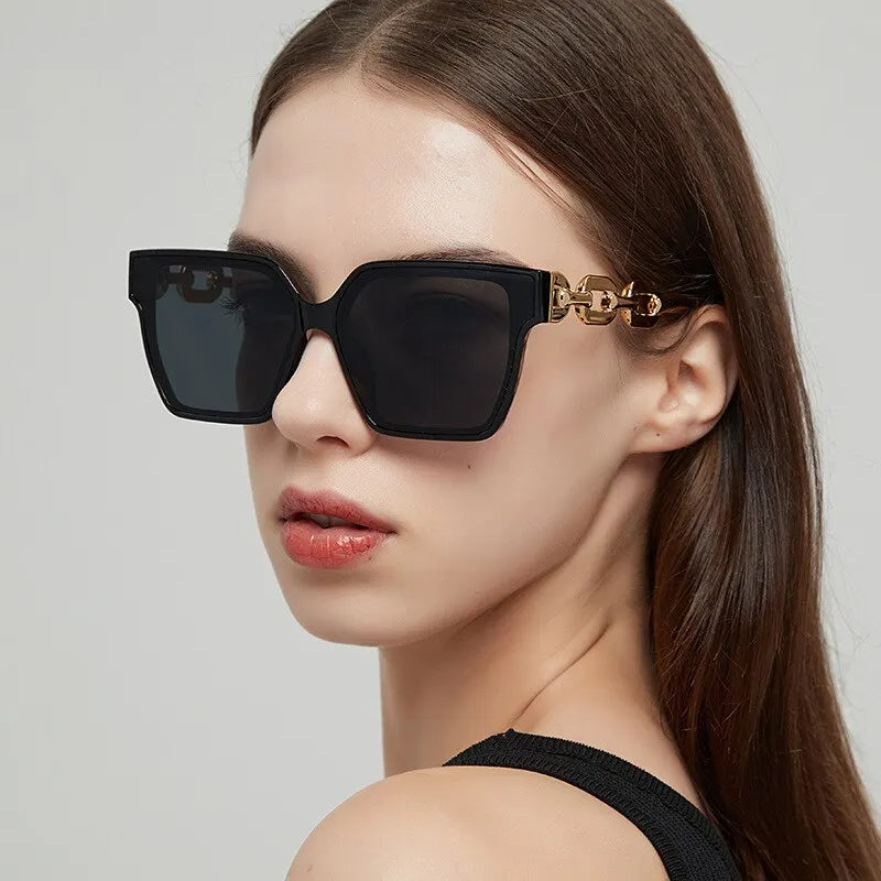 2023 New Women Rectangle Vintage Sunglasses Brand Designer Retro Points Sun Glasses Female Lady Eyeglass Cat Eye Driver Goggles BAZAARHUBO
