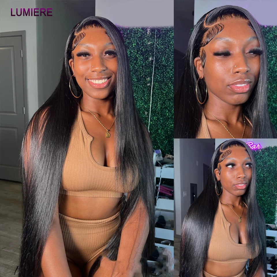 38 40 Inch Bone Straight 100% Virgin Unprocessed Human Hair Bundles Deal Raw Hair Extensions Brazilian Natural Black Wholesale