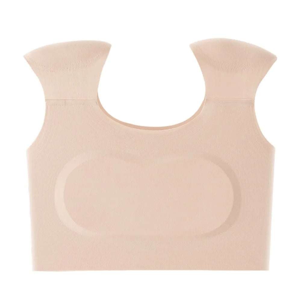 Simple Seamless Right-angle Shoulder Bra Chest Binder Invisible Shoulder Pad Vest Bustier Lingerie Wireless Bra Oversize