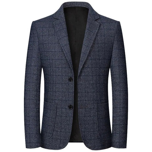 Men Plaid Blazers Jackets Business Formal Wear Suits Jackets Coats New Spring Autumn Male Casual Slim Fit Blazers Size 4XL