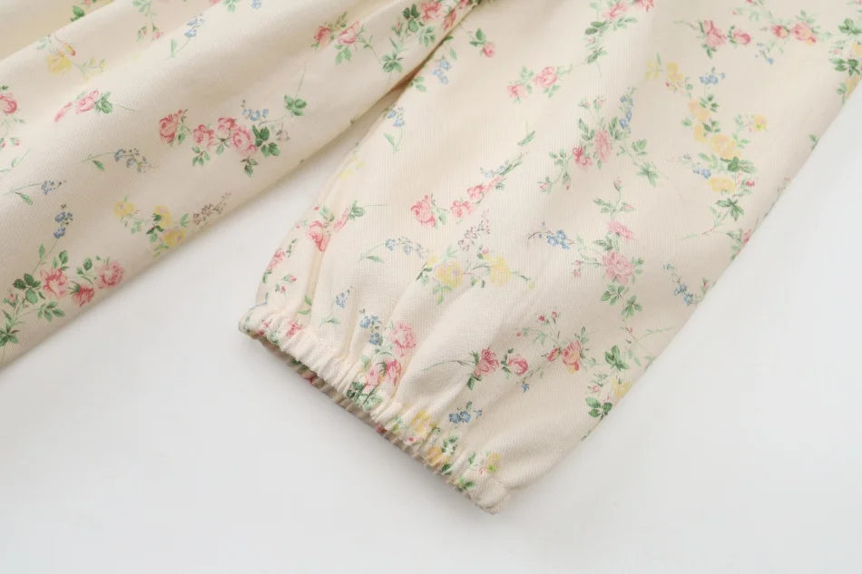 AS SS26 meadow collection pale yellow floral shabbos girls smocking dress pinstripe boys familly match clothes