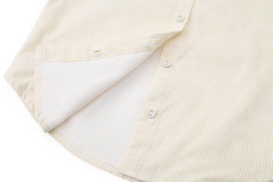AS SS26 meadow collection pale yellow floral shabbos girls smocking dress pinstripe boys familly match clothes