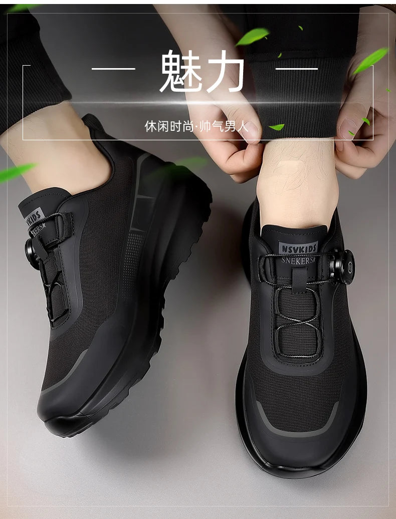 New Handmade Leather Casual Men Shoes Design Sneakers Man Breathable Leather Shoes Men Outdoor Sneakers