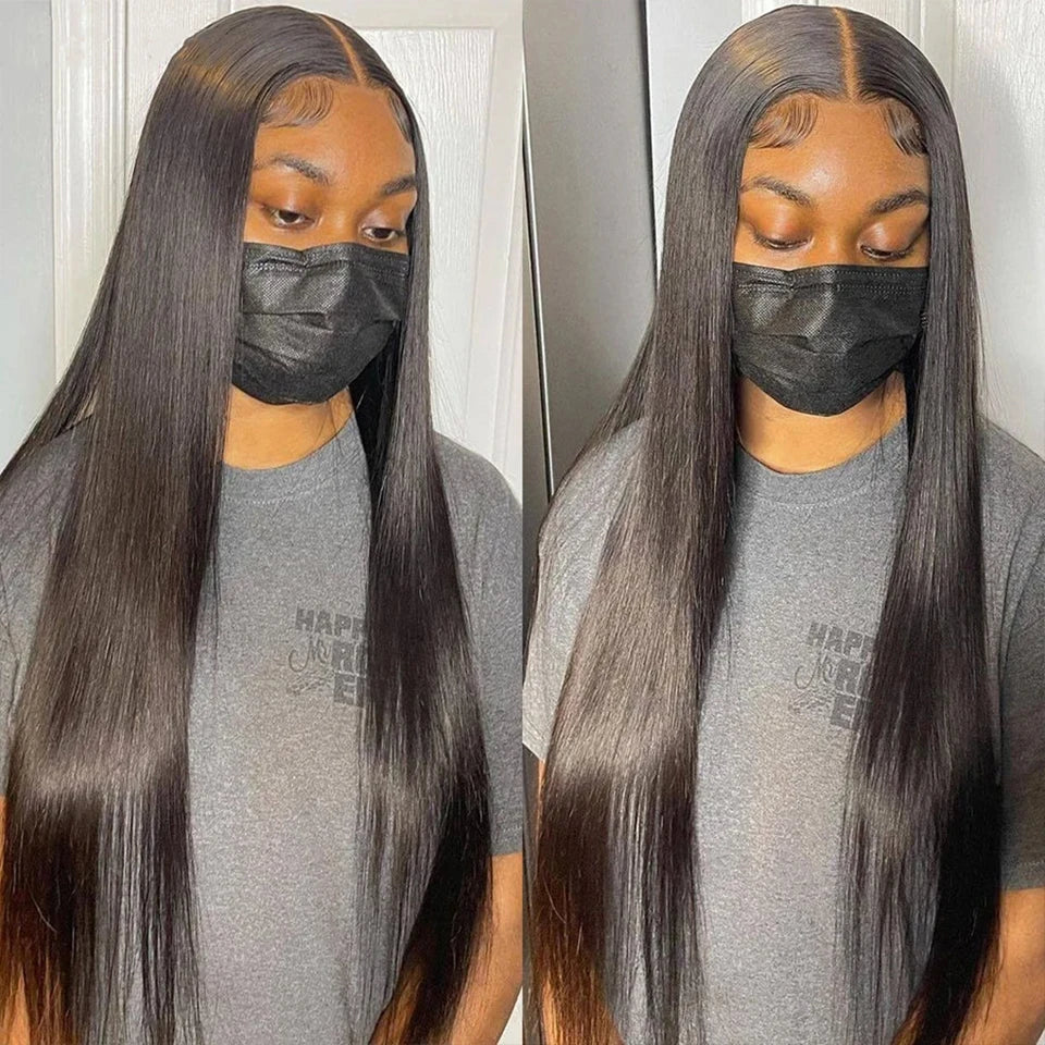 38 40 Inch Bone Straight 100% Virgin Unprocessed Human Hair Bundles Deal Raw Hair Extensions Brazilian Natural Black Wholesale