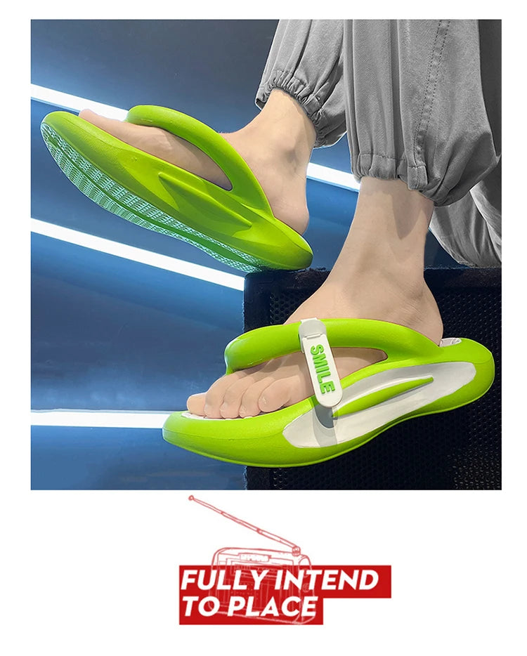Fashion Men Slippers Bathroom Platform Sandals Women Flip Flops Indoor Non-slip EVA Slides Man Summer Slippers Men Beach Shoes