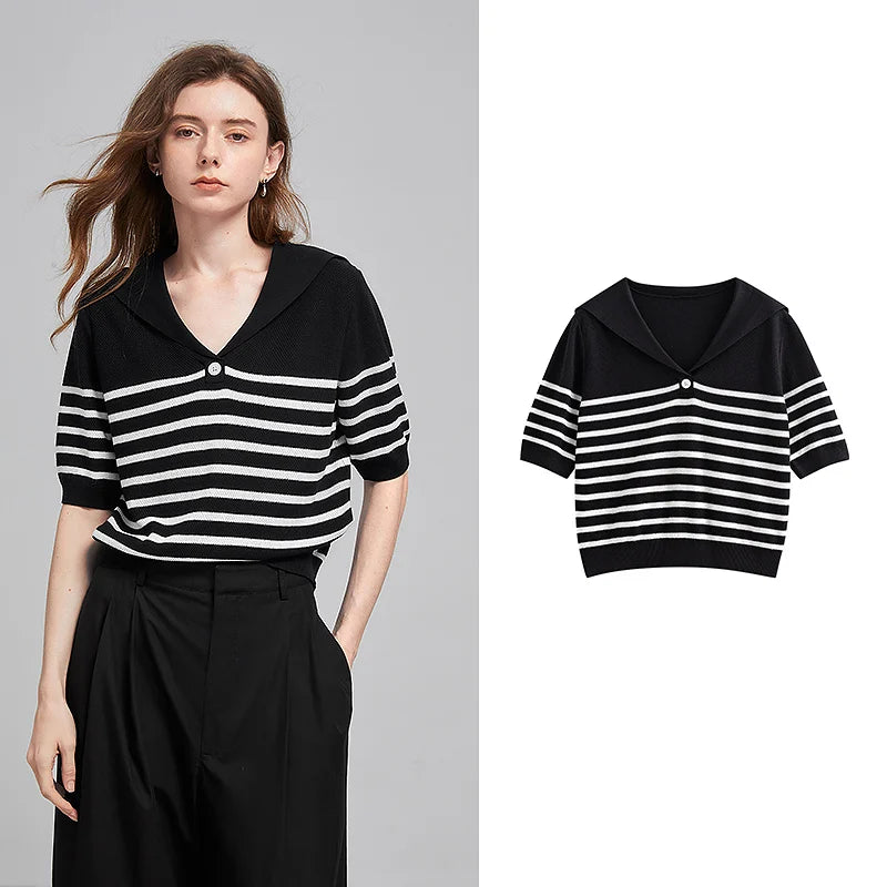 TOYOUTH  Women Knitwear 2025 Summer New Tops 8523015