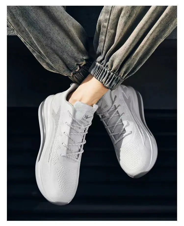 Men's Running Shoes Spring 2026 New Style Shock Absorption Air Cushion Sports Shoes Korean Version Heightening Fashion Casual...