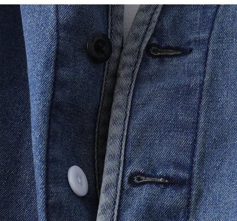 Amekaji Japan Retro Heavy Washing Workwear Clothes 100% Cotton Denim Jacket Men's Trendy Cardigan Top Taoist Robe Men's Jacket
